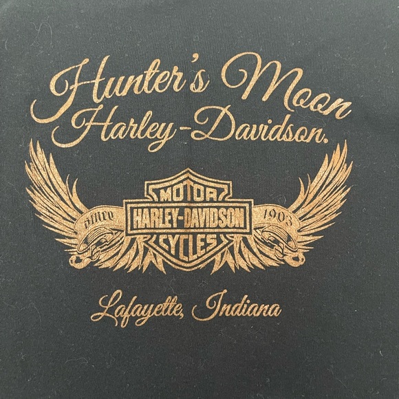 🩵HARLEY DAVIDSON Hunter’s Moon Fitted T-Shirt, Small - Picture 3 of 5
